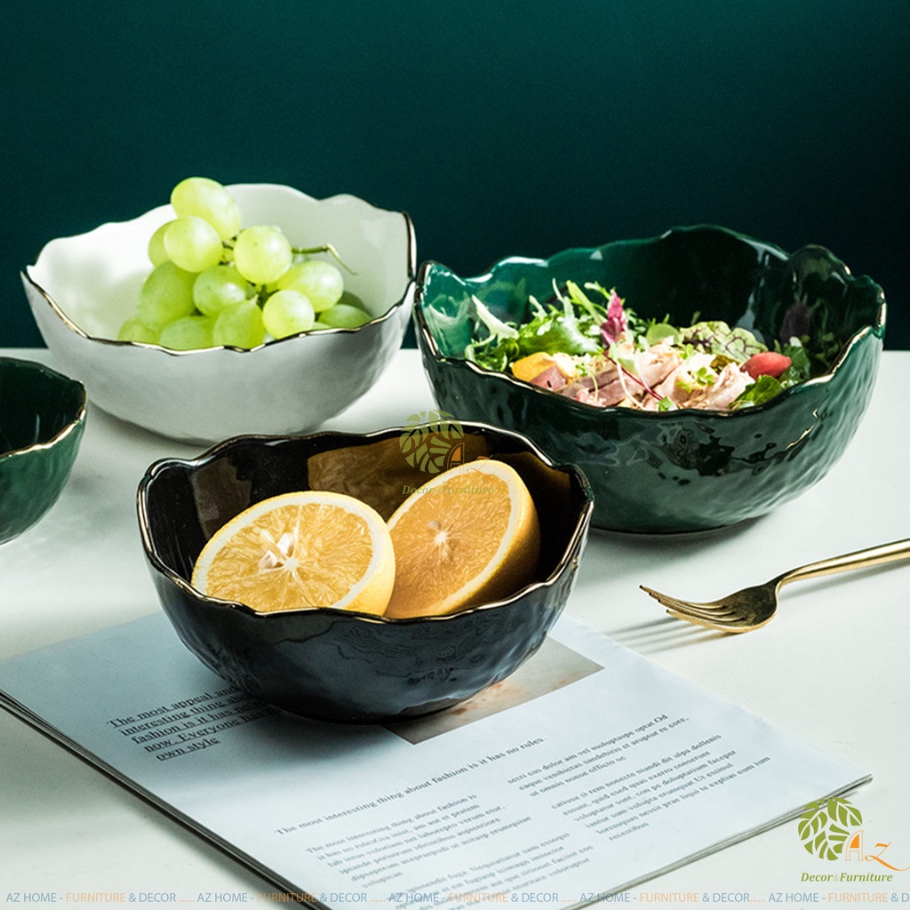 Bộ bát đĩa gốm sứ cao cấp - Bộ bát Salad