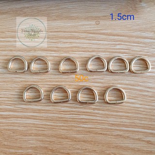 Khoen D bóng vàng size từ 1cm đến 2cm