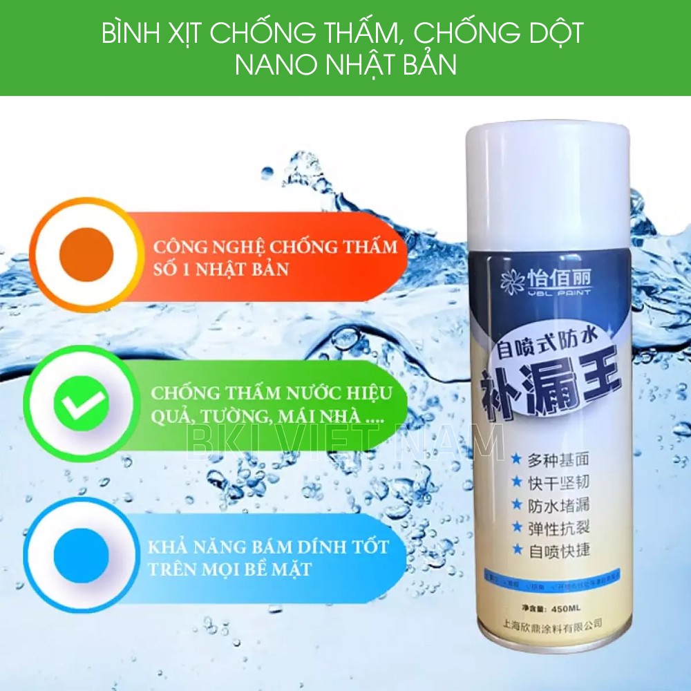 Chai Dung Dịch Xịt Chống Dột - Chống Thấm Nước - Bình Xịt Chống Thấm, Dột - XITCTHAM