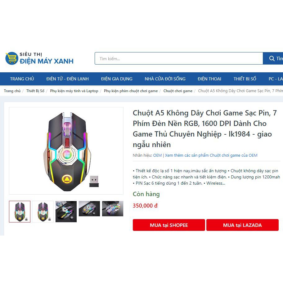 Chuột Không Dây Gaming Pin Sạc Led 🆁🅶🅱7 Màu🔥🎁 𝕱𝖚𝖑𝖑 𝕭𝖔𝖝, 𝕾𝖎𝖑𝖊𝖓𝖙 𝕮𝖑𝖎𝖈𝖐 𝕮𝖚̛̣𝖈 𝕯𝖊̣𝖕