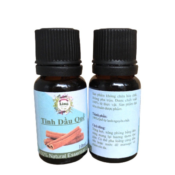 Combo 10 chai Tinh dầu Quế 10ml Thiên Nhiên Nguyên Chất 100% khử mùi, xông phòng