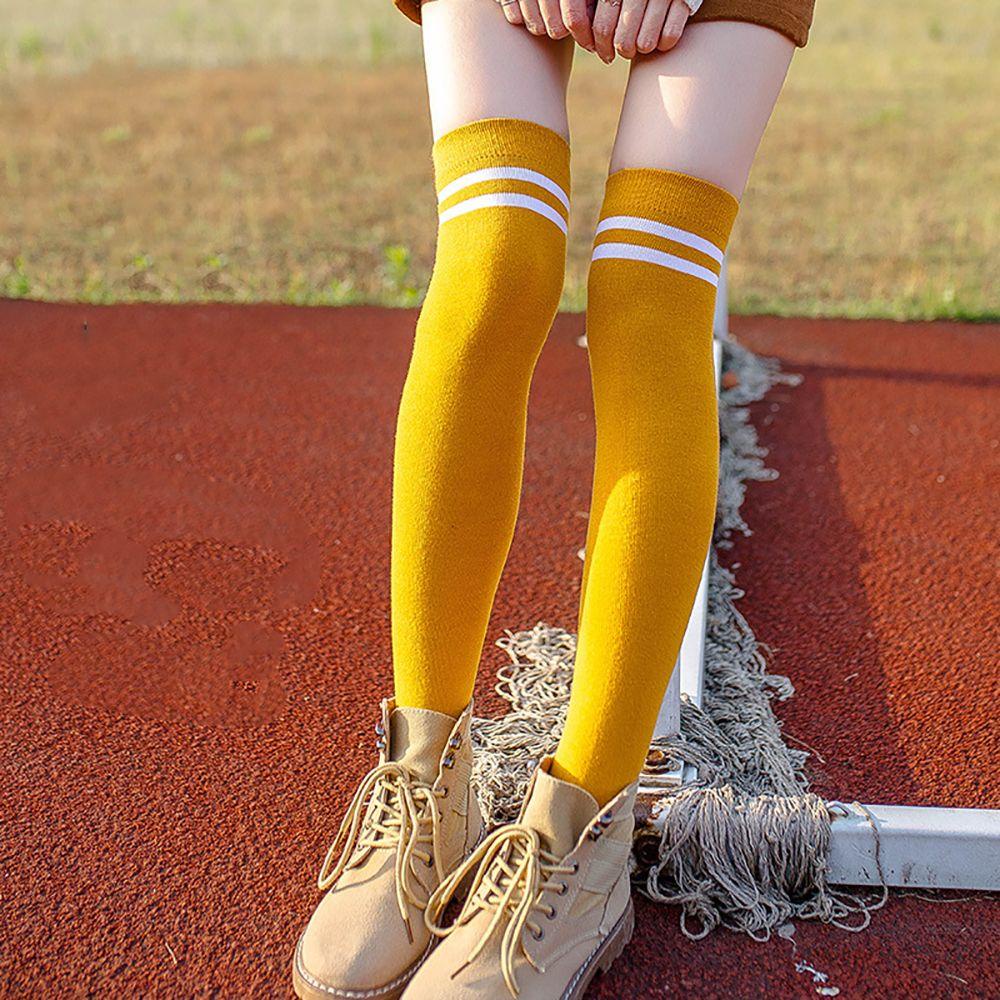 Vớ Cotton Kẻ Sọc Nhiều Màu Co Giãn Gợi Cảm Cho Nữ