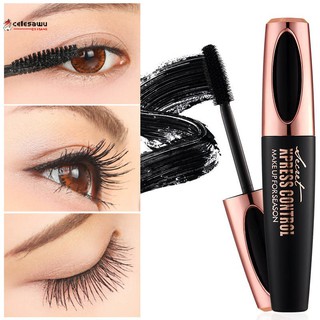 [Hàng mới về] Mascara sợi 4D đầu silicon giúp mi dày và dài hơn kháng nước lâu trôi thời trang cho phái đẹp