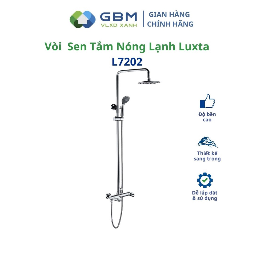 [Mã BMBAU300 giảm 10% đơn 499K] Sen Tắm Đứng Nóng Lạnh Luxta L7202-VLXD XANH