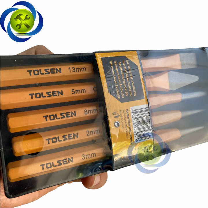 Đục đột sắt Tolsen 25091 có 5 chi tiết