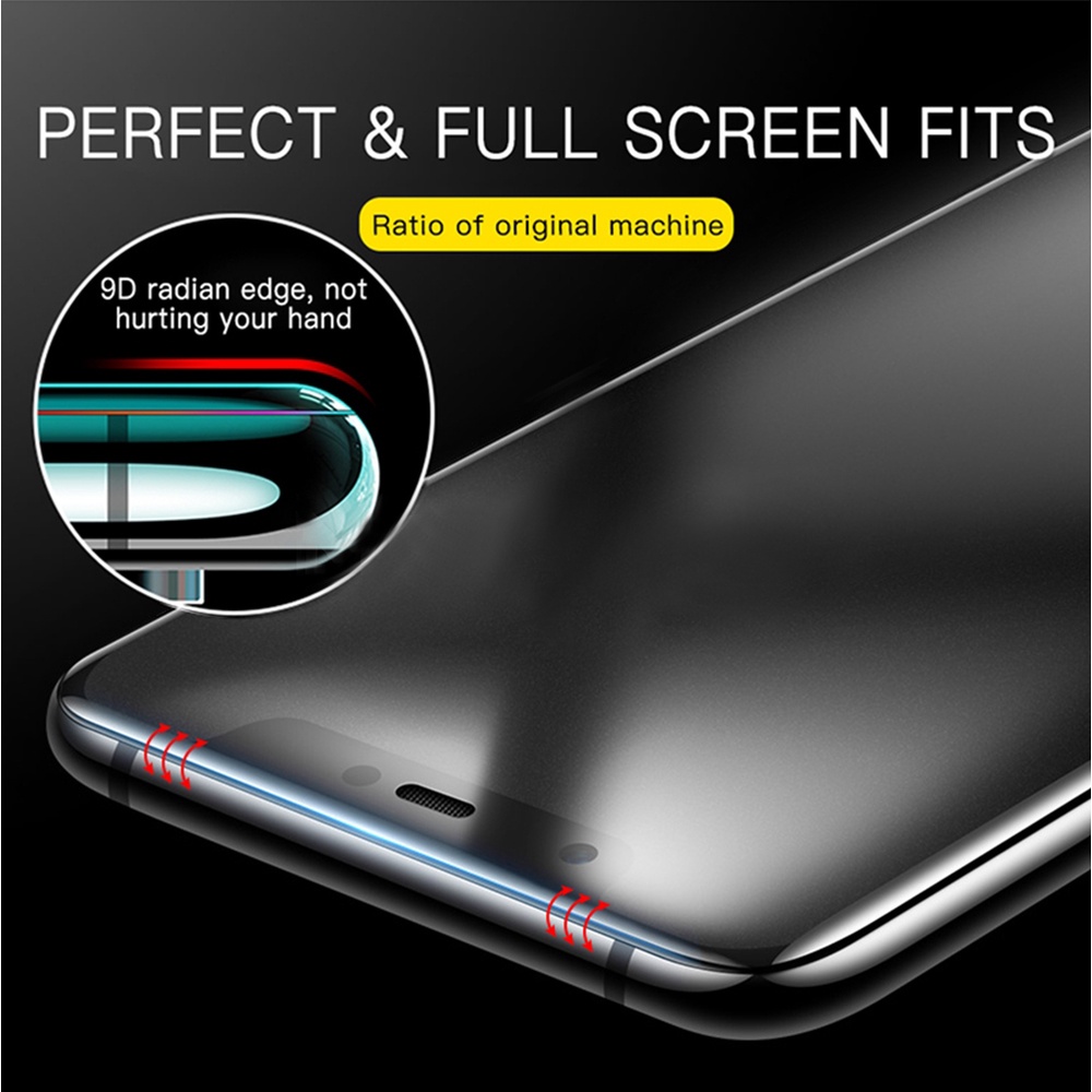 3 in 1 Ceramic Matte Soft Film+Back Camera Lens Tempered Glass+Back Carbon Fiber Screen Protector Film OPPO F11 Pro A5S A12 A15 A15S A92 A52 A33 A53 A5 A9 2020 Reno 3 4 5