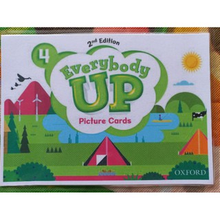 Bộ Flashcard Everybody Up 4 khổ A5, ép plastic