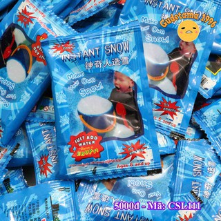 Combo 100 gói tuyết nhân tạo (Tuyết vỏ xanh có bông tuyết bạc)b Q-003