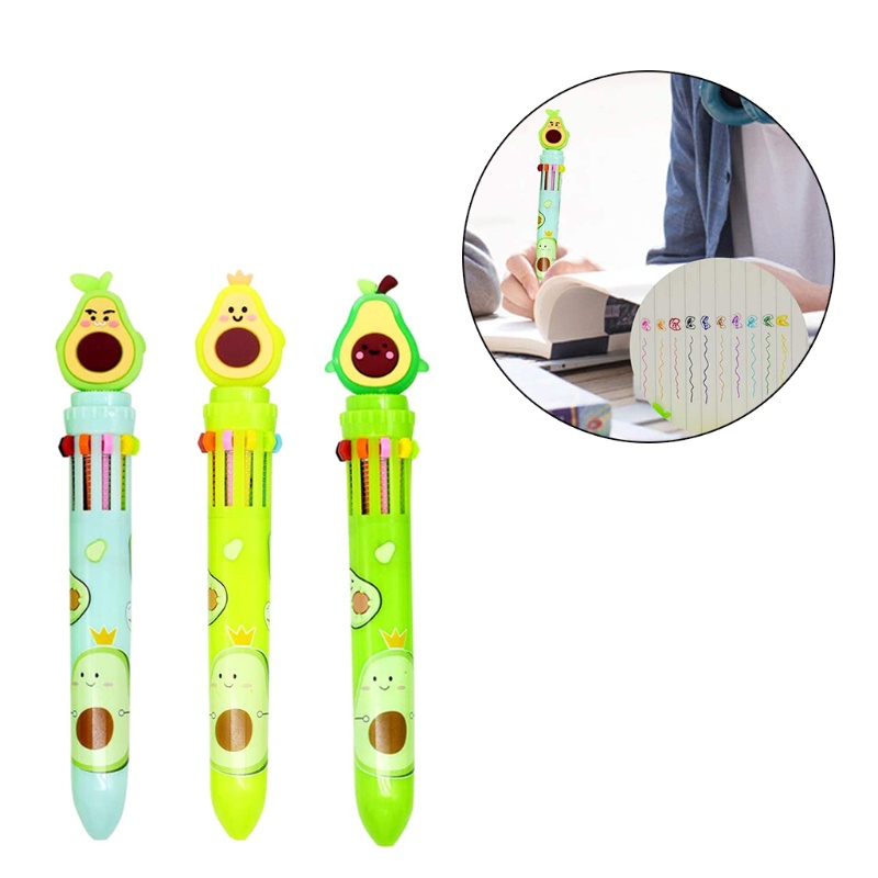 Set 9 Bút Bi 8 Màu Khác Nhau Dành Cho Học Sinh