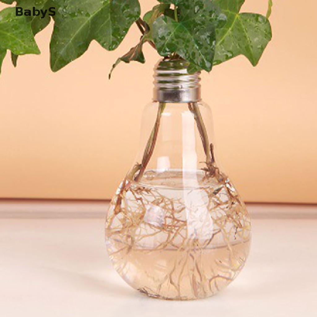 Bình Hoa Thủy Tinh Trong Suốt Hình Bóng Đèn 100ml