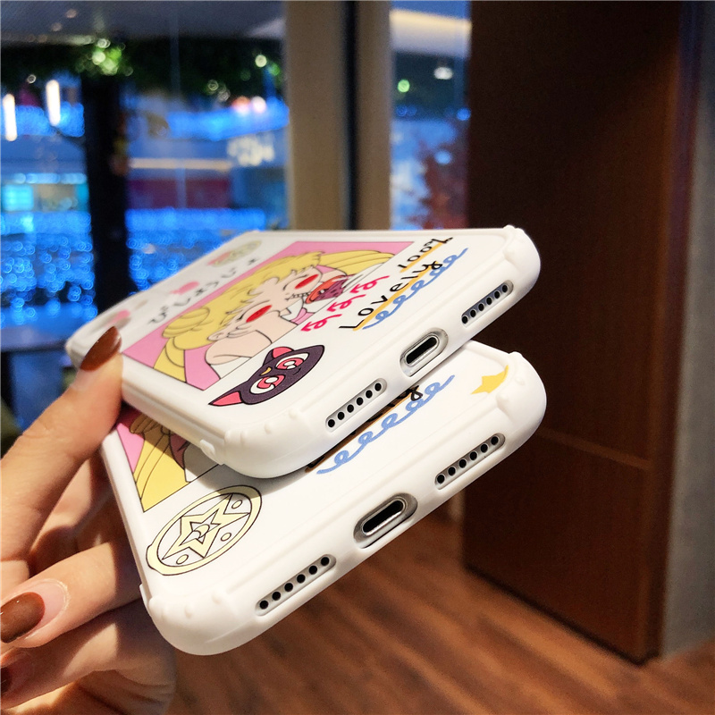 SAILOR MOON Ốp Lưng Phong Cách Thủy Thủ Mặt Trăng Cho Iphone6/6S/6Plus/ 7 / 7plus / 8 / 8 / 8plus / X / Xr / Xs / 11 / 12 / Pro / Max / Plus / Pro