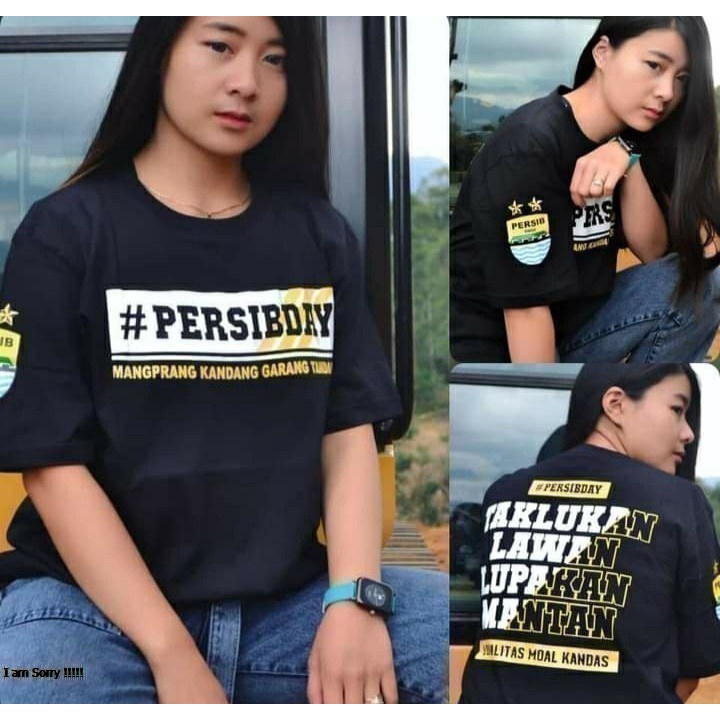 Áo Thun In Chữ The PERSIB Cá Tính Hợp Thời Trang Kỷ Niệm 33 Năm 89 PERSIB KOS PERSIBDAY UNISHECK ONE BLUE AMUNISI