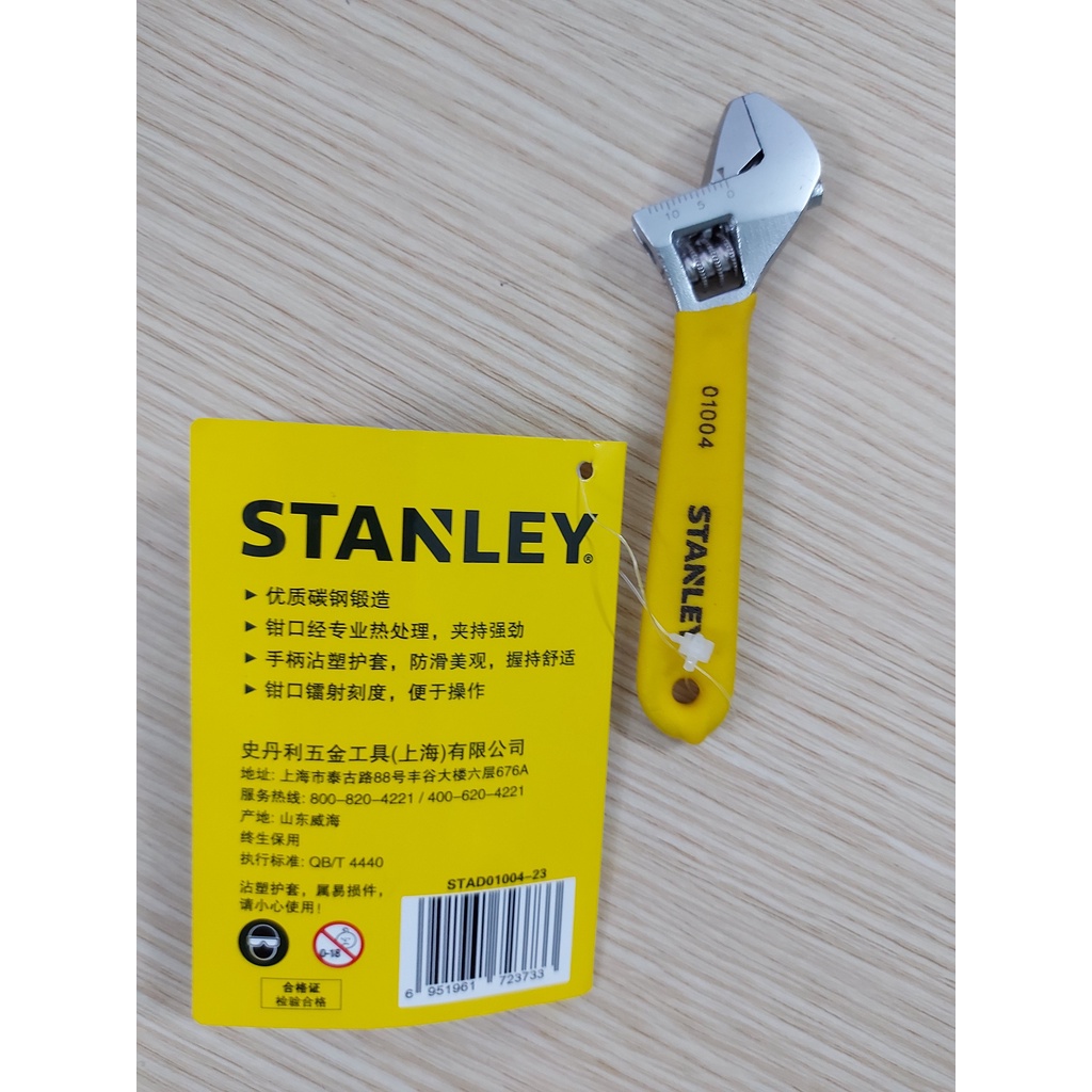 Cờ lê, Mỏ lết STANLEY STAD01004-23 4 inch 100mm (Hàng Chính Hãng - Chất lượng cao)