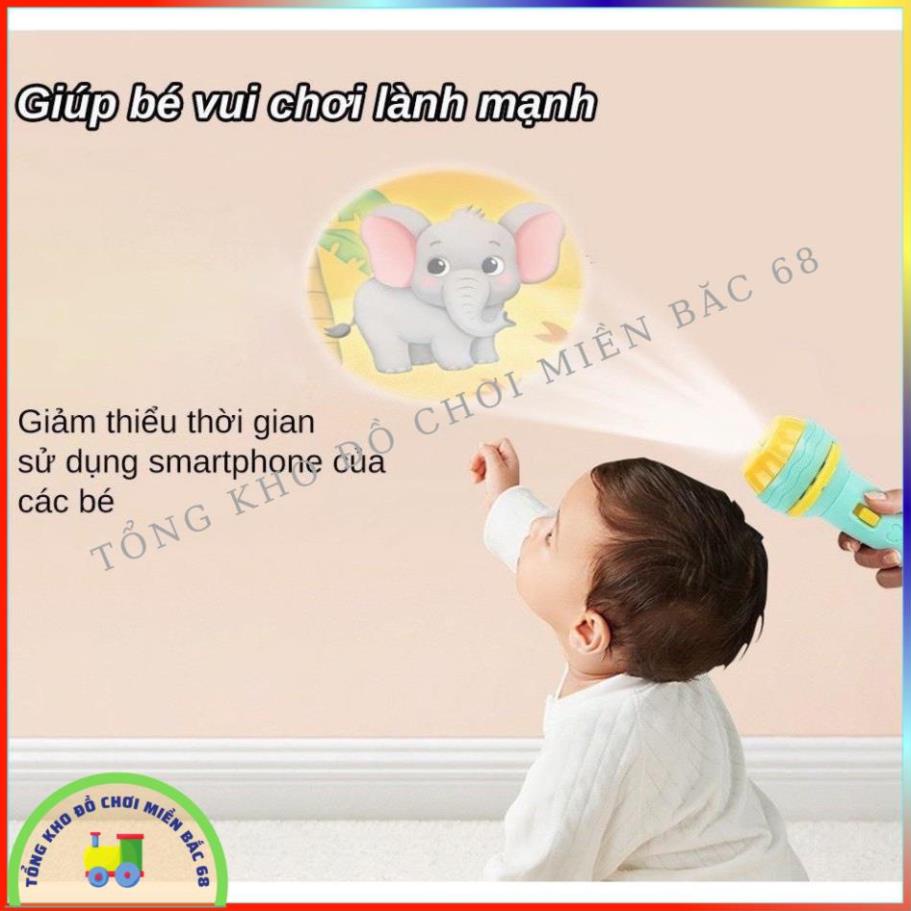 Đồ chơi đèn pin chiếu hình ảnh gồm 24 hình với nhiều chủ đề phong phú cho bé khám khá tưởng tưởng