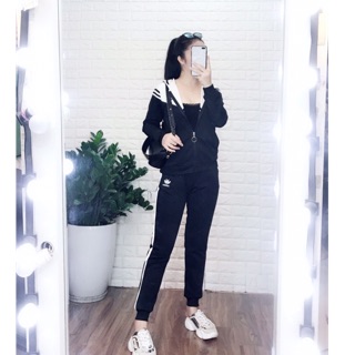 Đồ bộ nữ đẹp 🎁Freeship🎁Giảm 20k khi nhập [AOTH20k] sét bộ đồ hoodie thể thao siêu đẹp