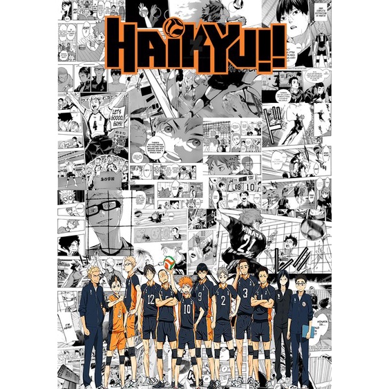 POSTER DÁN TƯỜNG HAIKYUU
