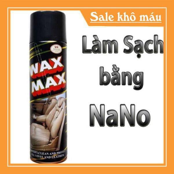 [ GIẢM GIÁ ] Chai Vệ Sinh Làm Sạch Ghế Da, Nội Thất Ô Tô Wax Max hình ảnh thật