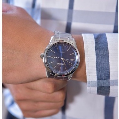 Đồng hồ nam Seiko SNE525P1S máy năng lượng mặt trời, mặt kính Sapphire chống xước, dây thép không gỉ cao cấp chính hãng