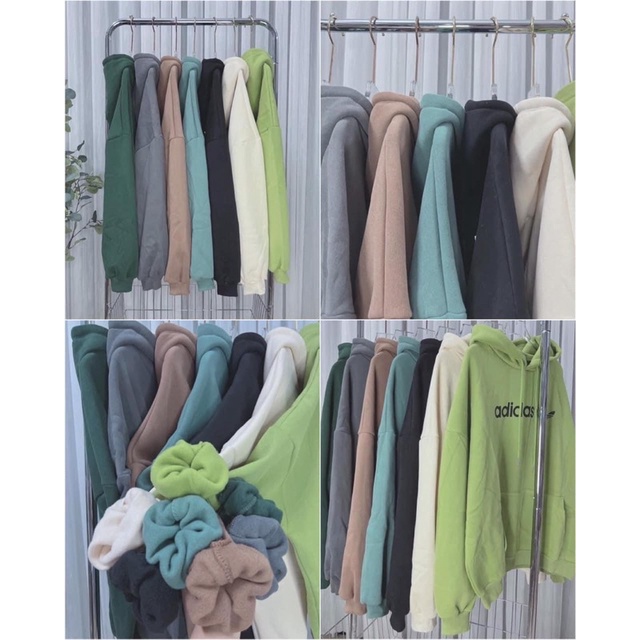 Áo hoodie Adid mũ 2 lớp TH6