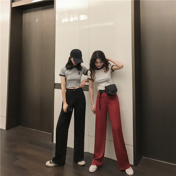 Quần tây suông eo chun mặt sau (Q70) – Hàng có sẵn