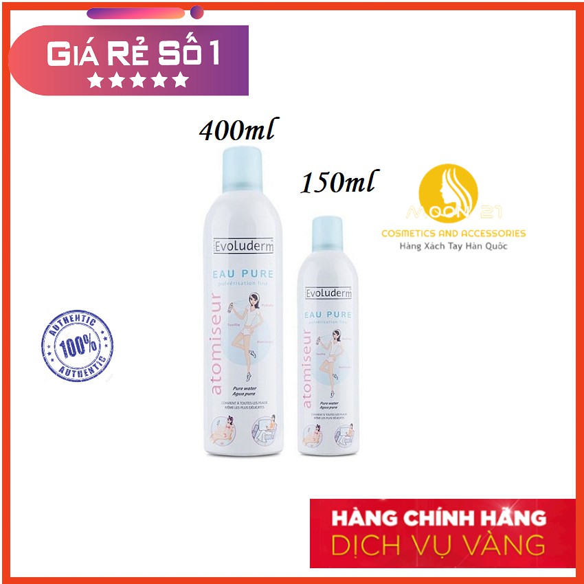 [Chính Hãng] Xịt Khoáng Evoluderm 400ml Cấp Ẩm Làm Dịu Da