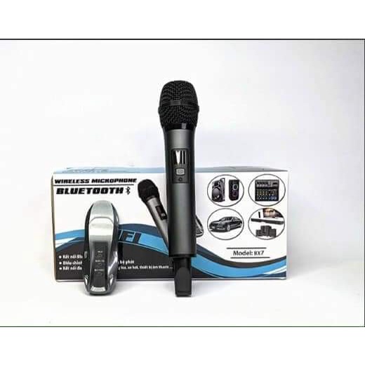 Micro Karaoke Chuyên Hát Trên Ô Tô BX7 2 Mic Phiên Bản 2022 Cao Cấp, Mic Hát Đa Năng Chống Ồn, Chống Hú Rít, Độ Nhạy cao