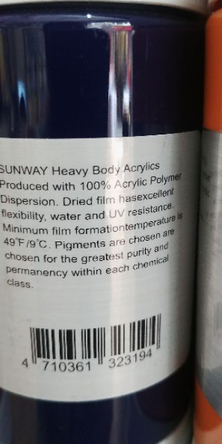 Màu vẽ acrylic Sunway 300ml