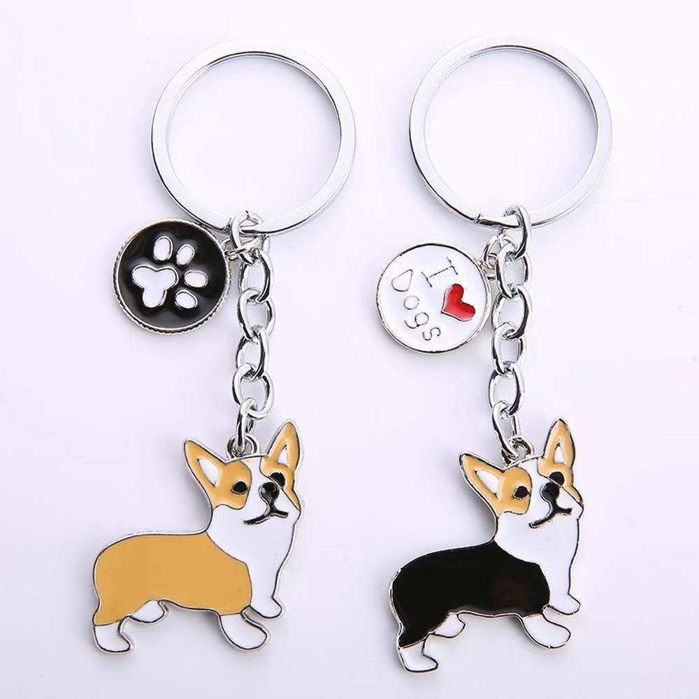 Móc Khóa Hình Chú Chó Corgi Xinh Xắn Dễ Thương