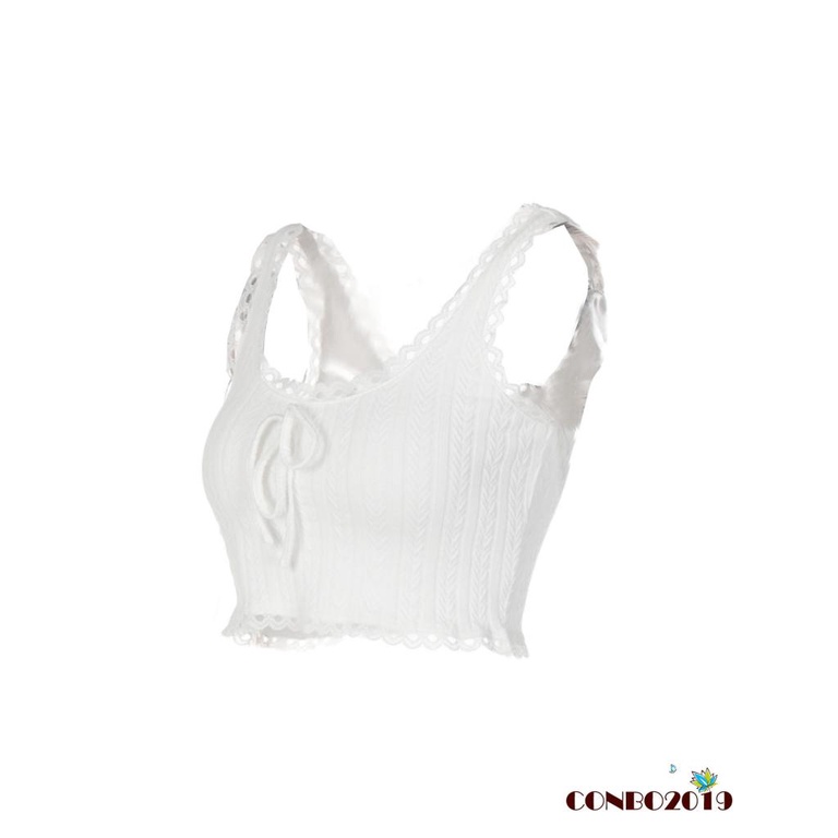Áo Yếm Nữ Hai Dây Hở Lưng Màu Trắng Thời Trang Mùa Hè