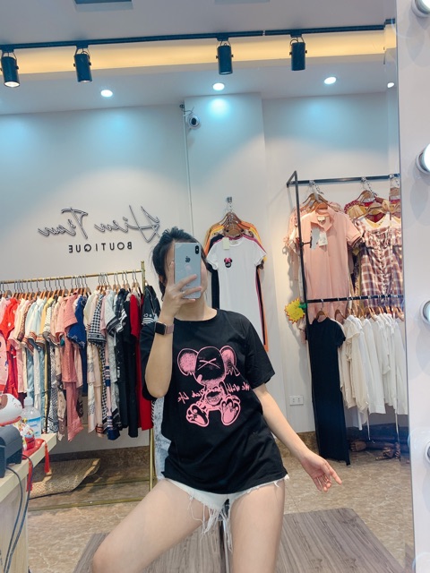 [ ÁO THUN ] Áo phông Free size nhiều mẫu, chất cotton,form giấu quần,hàng Quảng Châu, ảnh shop tự chụp