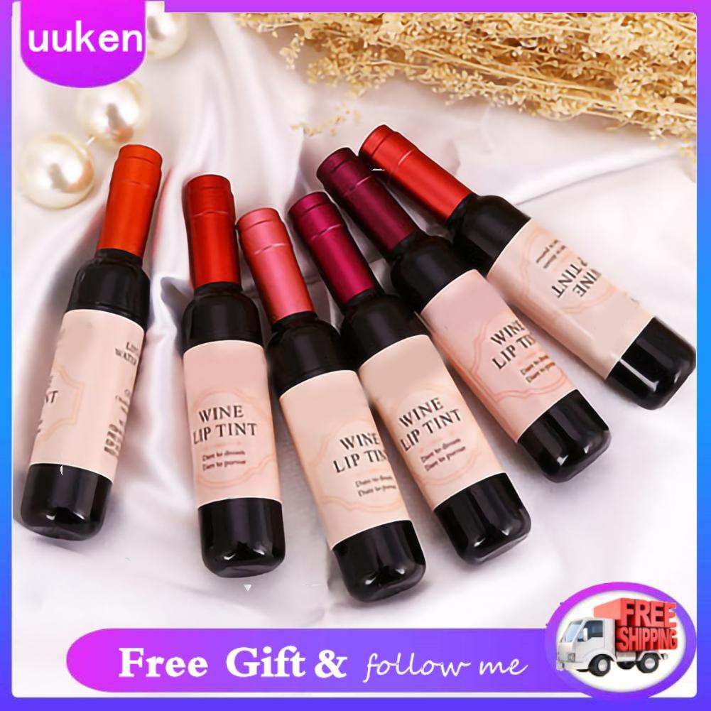 Son tint hình chai rượu vang chống thấm nước lâu trôi lên màu bóng đẹp trên môi thích hợp làm quà