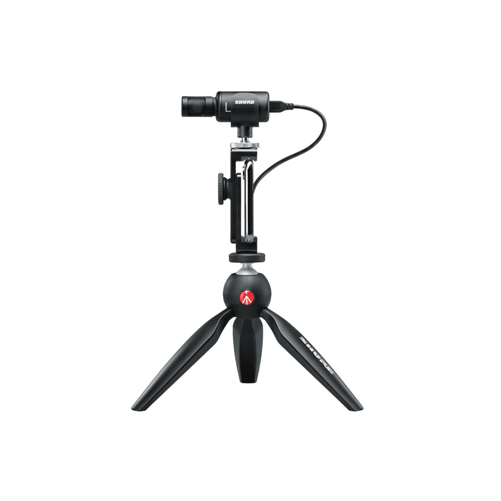 Bộ micro thu âm điện thoại cao cấp Shure MV88+ VIDEO KIT - Hàng chính hãng - Dành cho thu âm chuyên nghiệp cho các Vlog