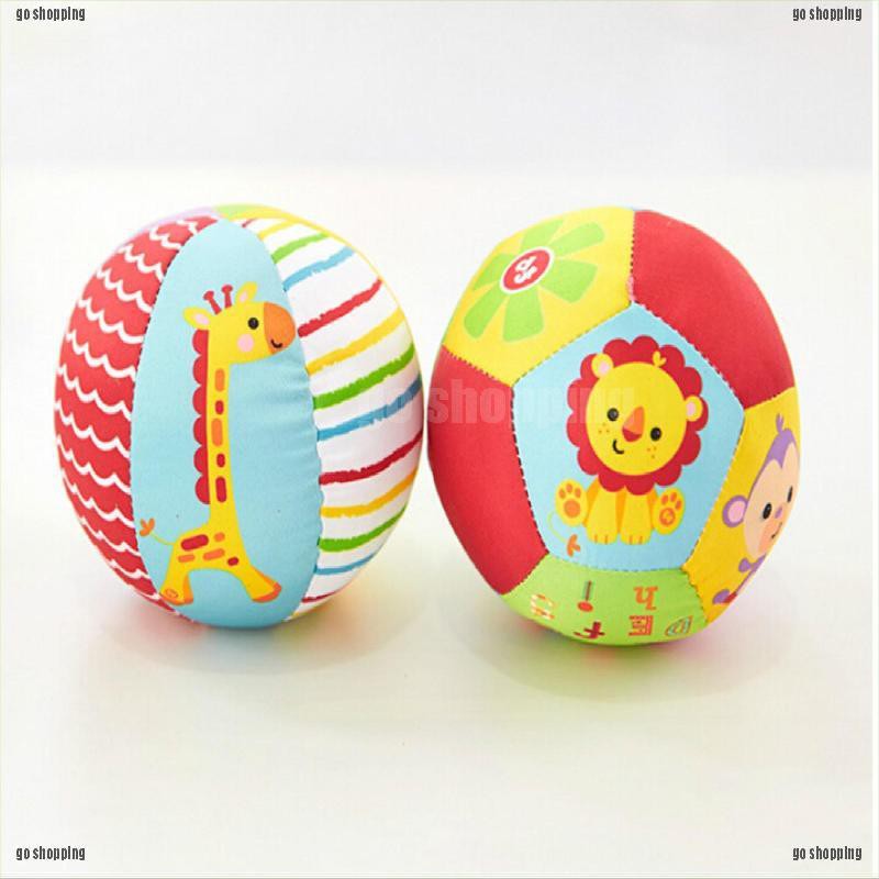 {go shopping}Fashion Colorful Baby Children's Ring Bell Ball Baby Cloth Music Sense Learning Toy Ball