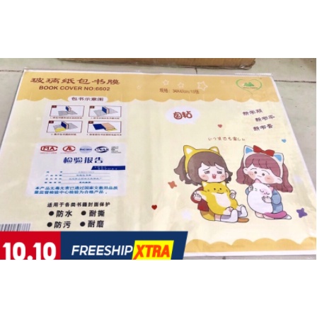 10 tờ Decal bọc sách vở A4 : kích thước 47x34cm mã số 6602