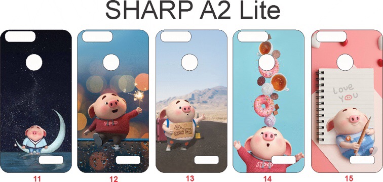 Ốp Lưng Sharp A2 Lite (hình heo)