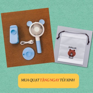 Quạt mini kiêm giá đỡ điện thoại