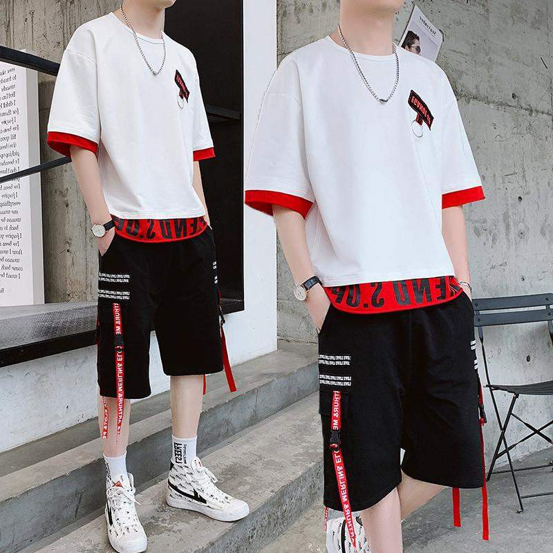 Bộ Quần Áo Thun Nam Thể Thao Mùa Hè EGAND E - UP Quần Phối Dây Chữ Cá Tính Thời Trang SEPTEMBERGIRL1989 SET NAM 9000038 | BigBuy360 - bigbuy360.vn