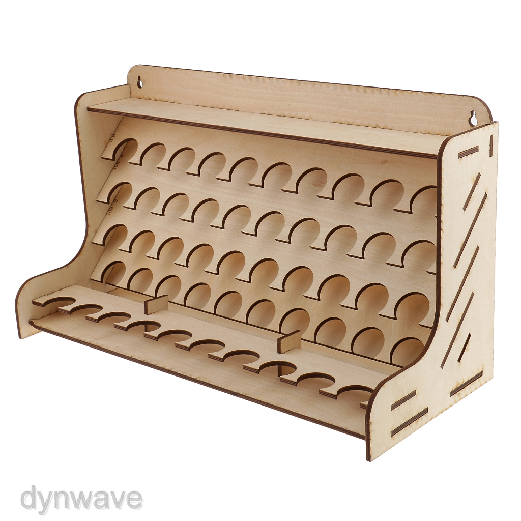 Giá Đỡ Lọ Màu Sơn Bằng Gỗ Tiện Dụng