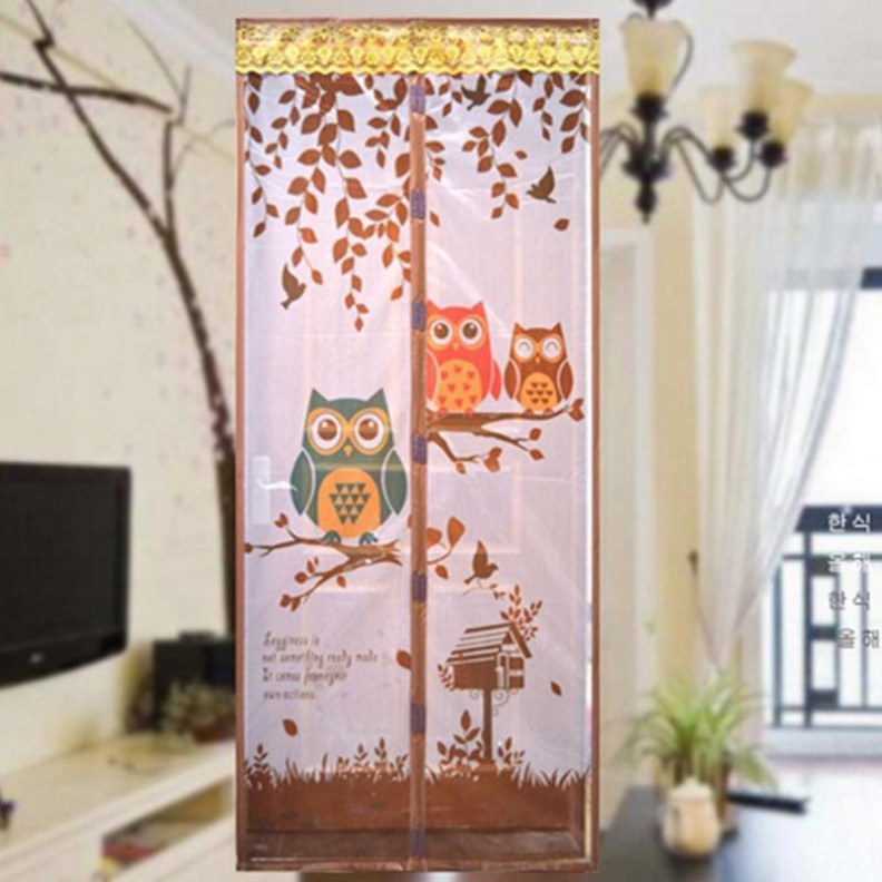 Sale 69% Màn lưới chắn cửa chống muỗi tiện dụng cho gia đình , coffee Owl90x210cm Giá gốc 158000đ- 21F167