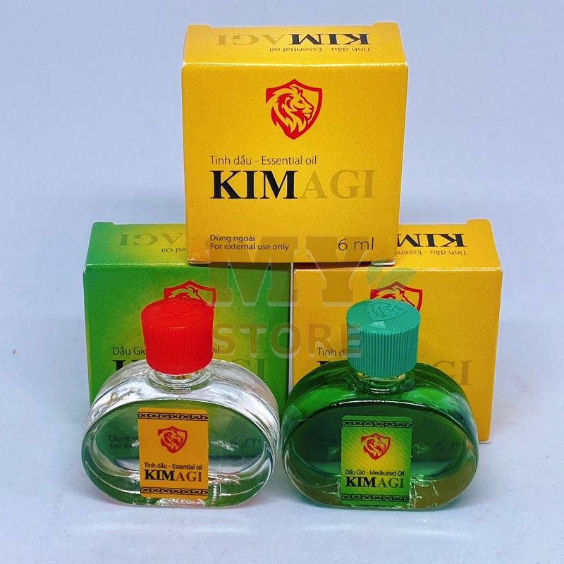(Chính Hãng) Dầu Gió Kimagi Trắng/Xanh( Hương Truyền Thống) 6ml-Công Ty Dược Agimexpharm