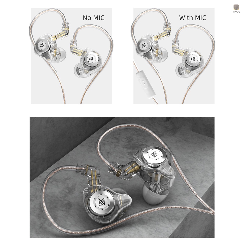 Tai nghe nhét tai KZ EDX Pro có dây có nam châm và micro 0.75mm