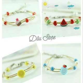 ❗Vòng tay gốm trái cây cute