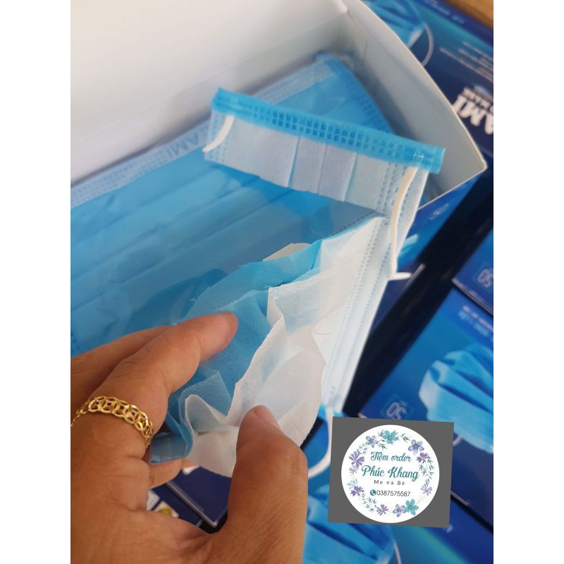 #Khẩu trang AMI xanh 4 lớp hộp 50 cái | BigBuy360 - bigbuy360.vn