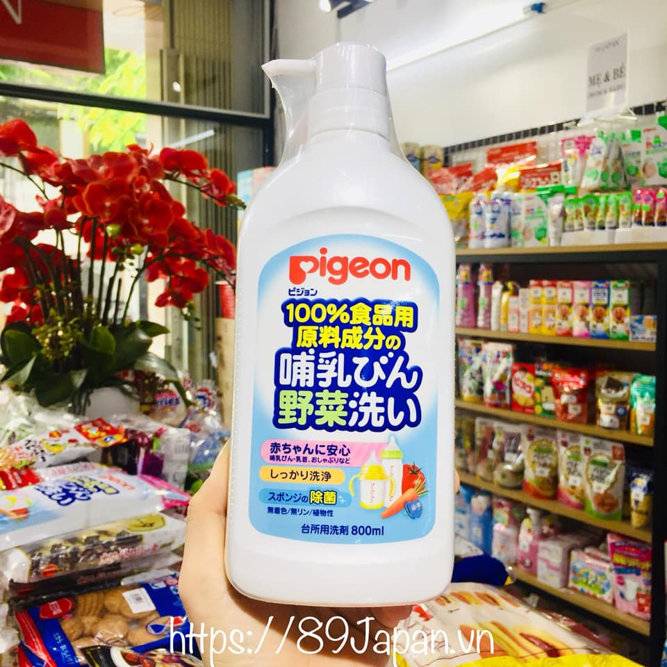Nước rửa bình và rau quả Pigeon Nhật