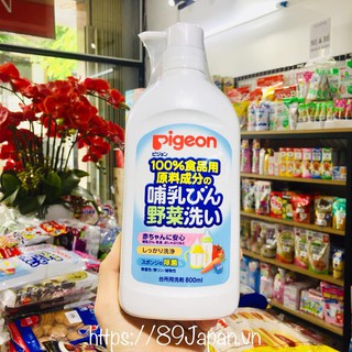 Nước rửa bình và rau quả Pigeon Nhật