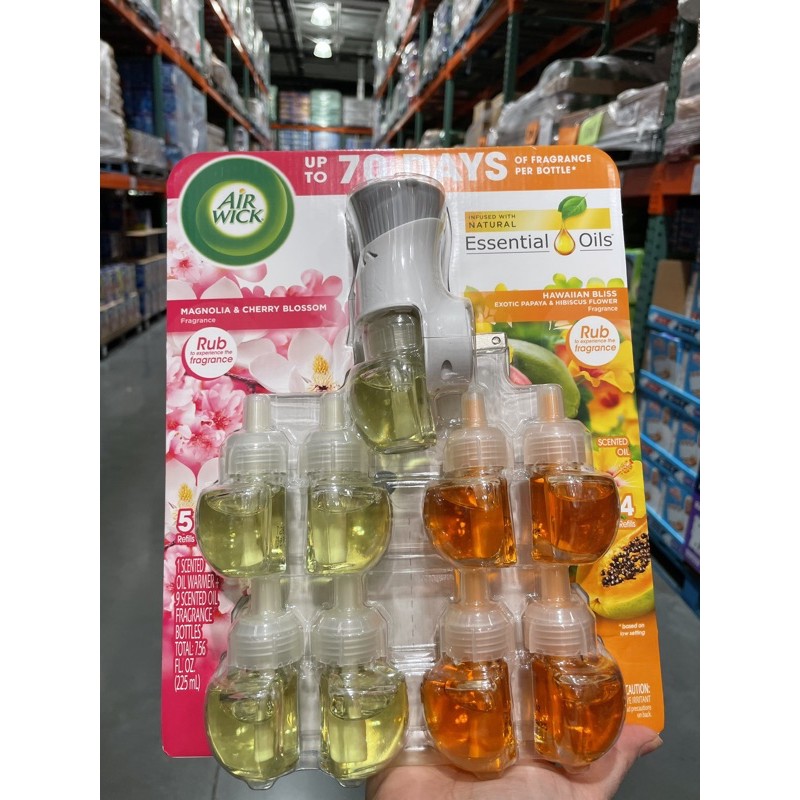 [Bill Mỹ] Set tinh dầu cắm điện thơm phòng Air Wick của Mỹ