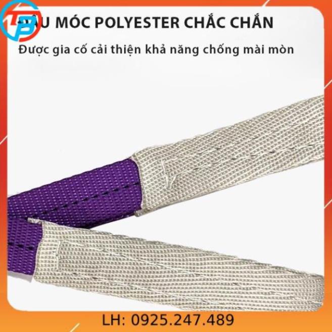 Dây Cáp Vải Cẩu Hàng - Hệ số 5:1 Loại 1 Tấn (Đủ size)