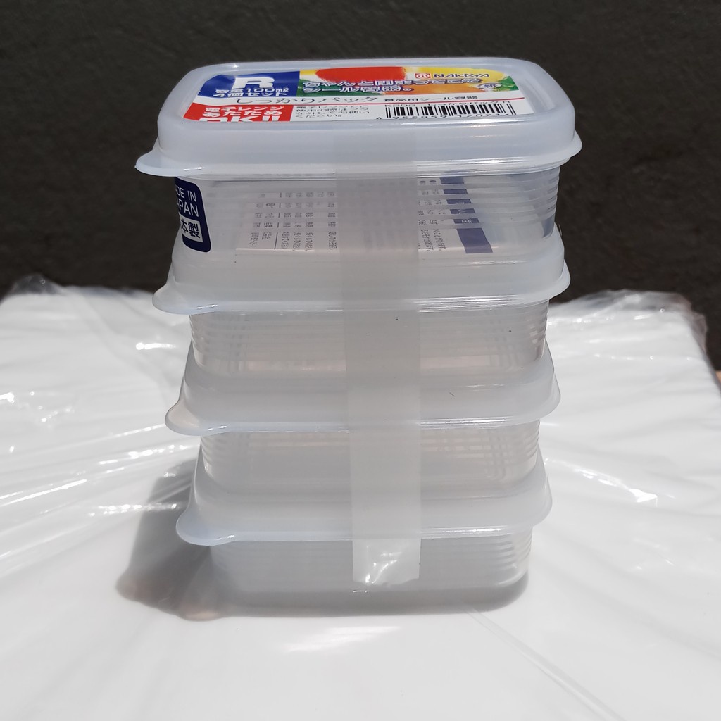 Set 4 hộp nhựa trữ đồ ăn 100ml Nakaya