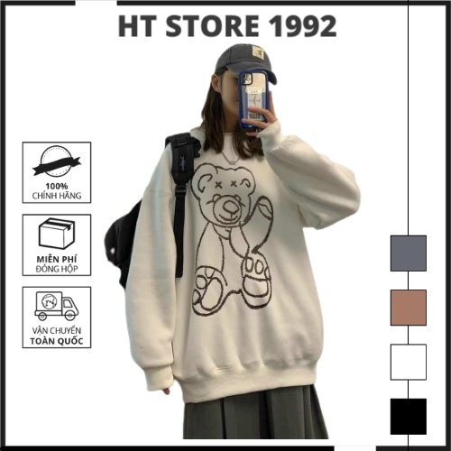 Áo khoác sweater hình in khủng long phát sáng chất nỉ ngoại bao đẹp, Áo khoác unisex 4 màu mặc cặp cuople đều đẹp K123 | BigBuy360 - bigbuy360.vn