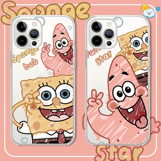 Ốp Điện Thoại Tpu Dẻo Trong Suốt Họa Tiết Hoạt Hình SpongeBob Cho Samsung Galaxy A3 A5 A6 2017 A8 Plus A9 Star A7 2018 A750 A9 Pro A9S